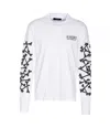 Amiri Stacked Bones Crewneck Sweater With Graphic Print In White