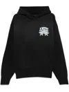 Amiri Championship Hooded Cotton Sweatshirt In Black