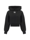 Amiri Black Cotton Oversize Sweatshirt In Black