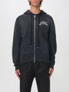 Amiri Felpa In Cotone Ardesia  Uomo In Black