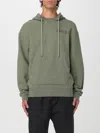 Amiri Cotton Sweatshirt Hooded Kangaroo Pocket In Green