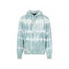 Amiri Tie-dye Distressed Hoodie In Blue