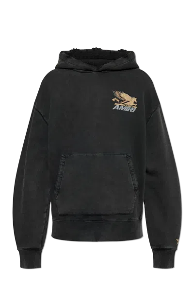 Amiri Hoodie En Coton In Noir