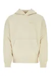 Amiri Cotton Sweatshirt With Front Pocket And Hood In Brown