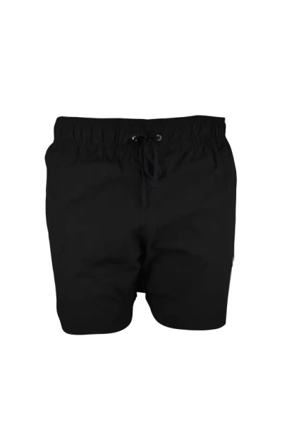 Amiri Multicolored Dripping Logo Swim Shorts In Black