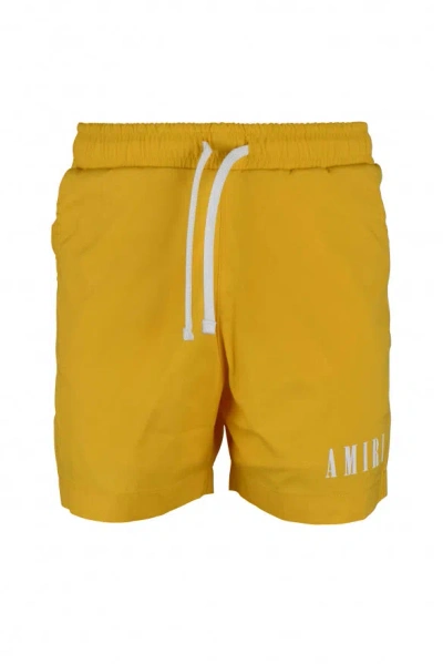 Amiri Swim Shorts In Yellow