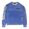 Amiri T. G.c. W. Crystal Koi Wave Blue Sweatshirt In Blue