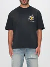 Amiri Eagle Crystal Embellished Oversize Graphic T-shirt In Black