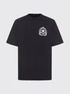 Amiri Graphic Print Crew Neck Cotton T-shirt In Black