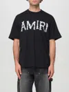 Amiri Man T-shirt Black Size L Cotton In Black