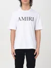 Amiri Cotton T-shirt With Front Logo Print In White