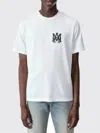 Amiri White Crewneck T-shirt With Logo Print On The Front And Logo Lettering On The Rear In Cotton M In White