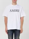 Amiri Cotton T-shirt With Front Logo Print In White