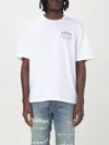 Amiri Global Records-print Cotton T-shirt In Weiss