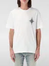 Amiri Mens Starburst Short-sleeve Cotton-jersey T-shirt Wave Blue In Weiss