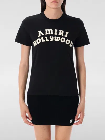 AMIRI T-SHIRT AMIRI WOMAN COLOR BLACK,H19515002