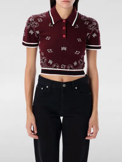 AMIRI POLO SHIRT AMIRI WOMAN COLOR VIOLET,G43286019