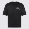 Amiri Hollywood Graphic Oversized T-shirt With Ribbed Crew Neck In Black