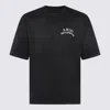 Amiri Hollywood Graphic Oversized T-shirt With Ribbed Crew Neck In Black