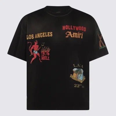 AMIRI AMIRI BLACK COTTON T-SHIRT
