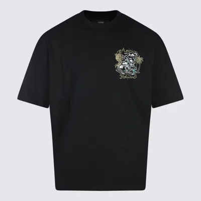 Amiri Graphic Print Crew Neck Short Sleeve Top In Black