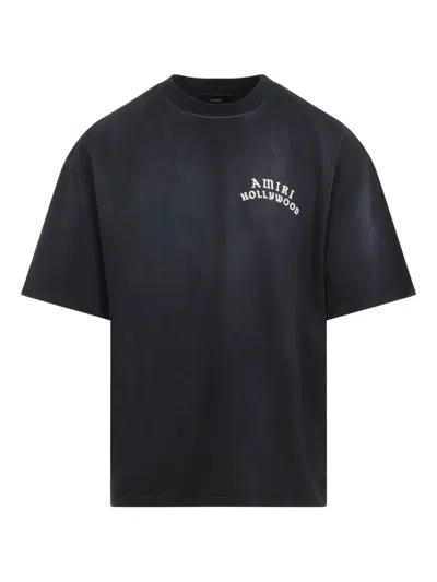 Amiri Hollywood Oversized T-shirt In Black