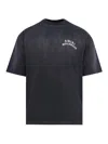 Amiri Hollywood Graphic Oversized T-shirt With Ribbed Crew Neck In Black