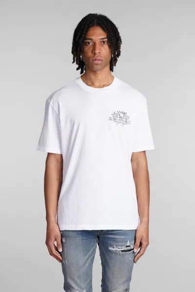 AMIRI T-SHIRT IN WHITE COTTON