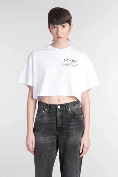 Amiri T-shirt In White Cotton