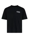 Amiri Black Bones Stacked T-shirt In Black