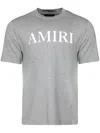 Amiri Man T-shirt Grey Size L Cotton In Gray