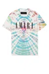 Amiri Tie-dye Print Cotton T-shirt In Multicotto