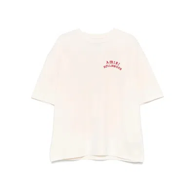 Amiri Hollywood Oversized T-shirt In Neutral
