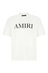 Amiri Oversized White T-shirt With Contrasting Logo Print In Cotton Man In White