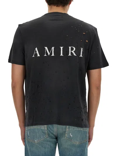 Amiri T-shirt With Logo In Black