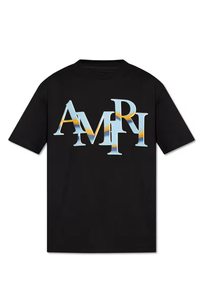 Amiri Logo-print Cotton T-shirt In Black