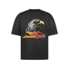 Amiri Mens Black Eagle Graphic-print Cotton-jersey T-shirt