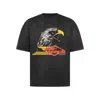 Amiri Mens Black Eagle Graphic-print Cotton-jersey T-shirt
