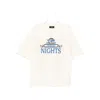 Amiri Night Graphic Print Crewneck T-shirt In White