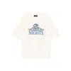 Amiri Night Graphic Print Crewneck T-shirt In White