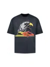 Amiri Mens Black Eagle Graphic-print Cotton-jersey T-shirt