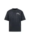 Amiri Hollywood Graphic Oversized T-shirt With Ribbed Crew Neck In Black
