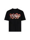 Amiri Mens Snake Oversized Short-sleeve Cotton-jersey T-shirt Black