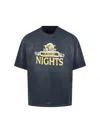 Amiri Nights Oversized Tee In Black