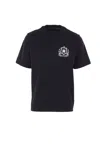 Amiri Graphic Print Crew Neck Cotton T-shirt In Black