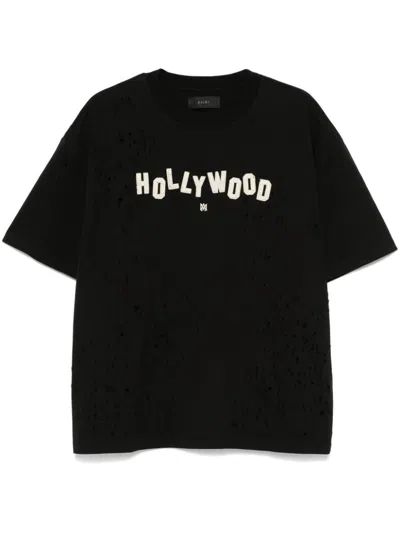 Amiri Hollywood Shotgun Oversize T-shirt In Black