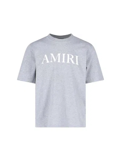 Amiri Stencil Logo-print Cotton-jersey T-shirt In Gray