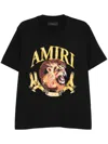Amiri Mens Black Lion-print Relaxed-fit Cotton-jersey T-shirt In Multicolor