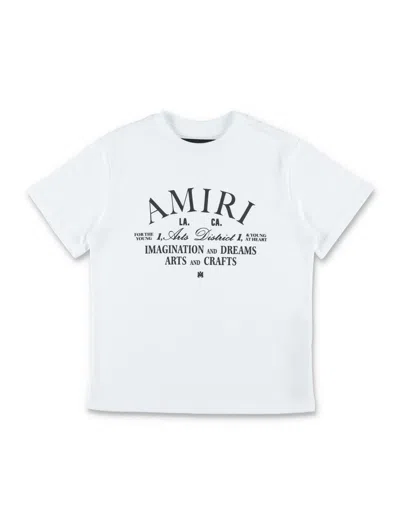 Amiri Kids Mini Arts District Graphic T-shirt In White