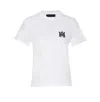 Amiri Logo T-shirt With Ribbed Crew Neck In White